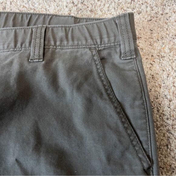 Carhartt Men's Rugged Flex Canvas Green Relaxed Fit Cargo Jogger Pants Size 38 - Picture 6 of 12